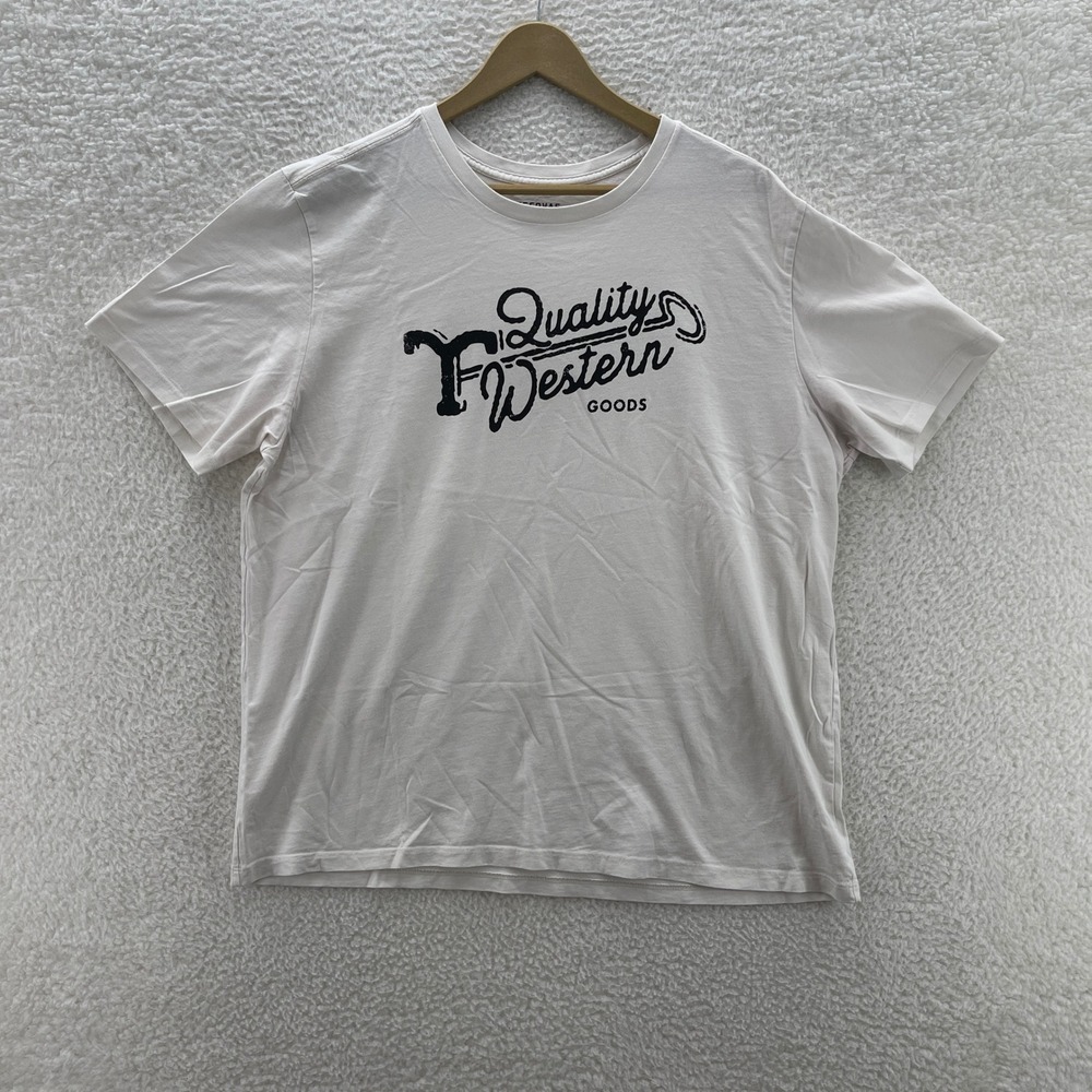 Tecovas Shirt Mens XL White Tee T-Shirt Western Rodeo Outdoor Cowboy Luxury